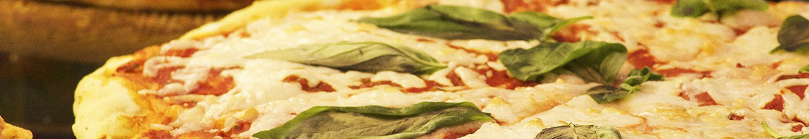 Eating Italian Pizza Sandwich at Napoli Pizza Restaurant restaurant in Orlando, FL.